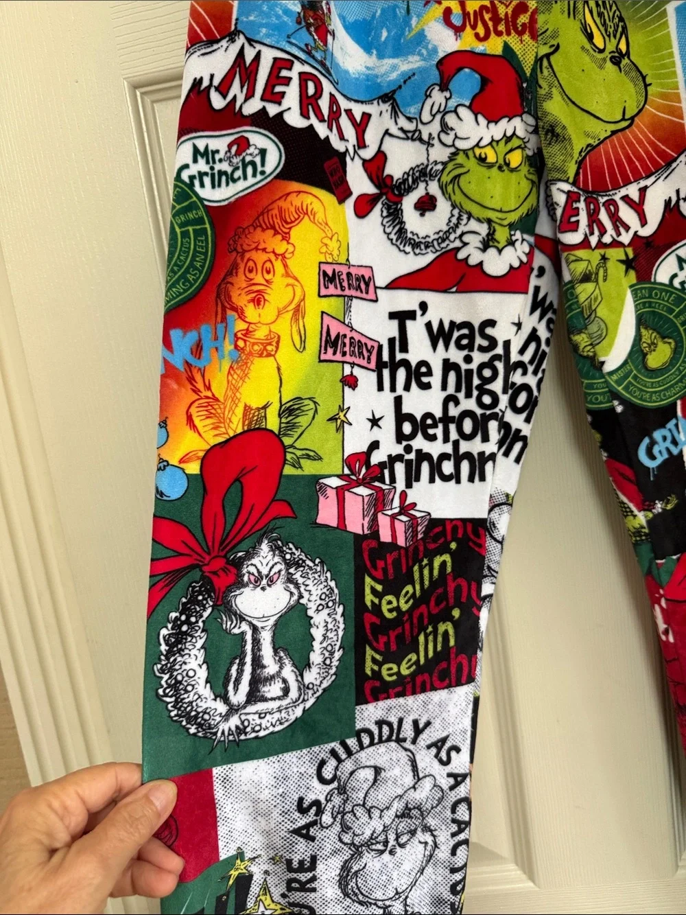 Justice The Grinch Multi-Color Kids Pajama Bottoms
